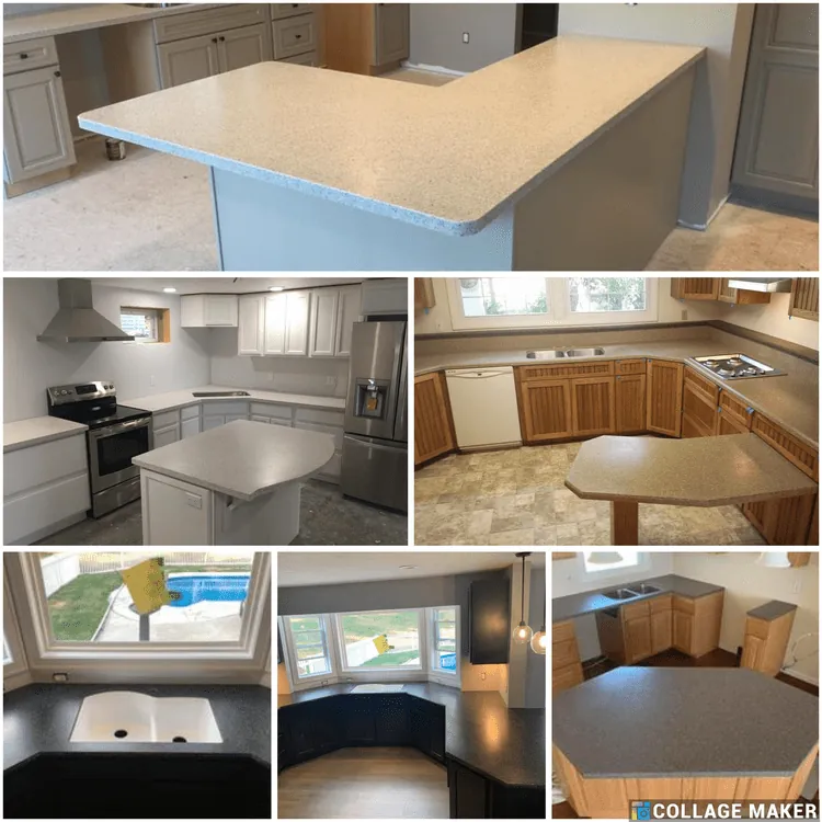 Showcase of our various custom kitchen countertops