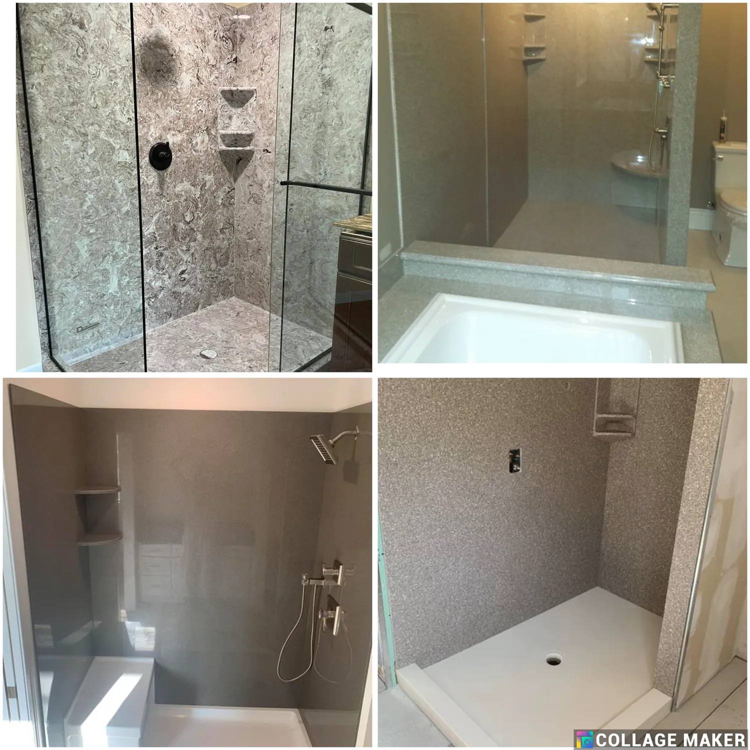 Elegant stone shower bases