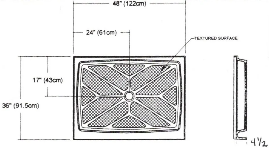 48x36 Shower Bases