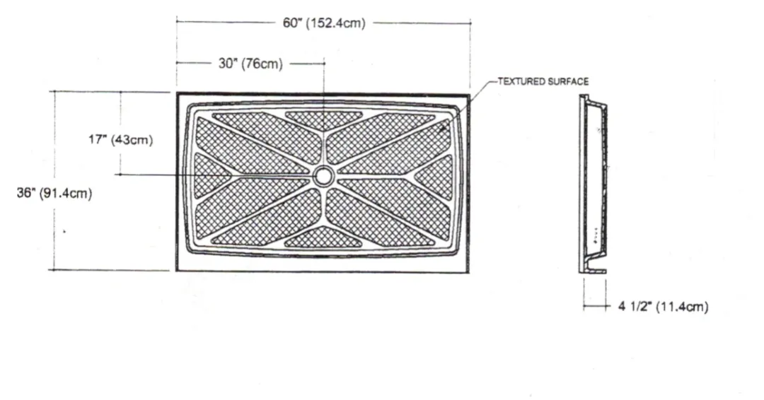 60x36 Shower Bases