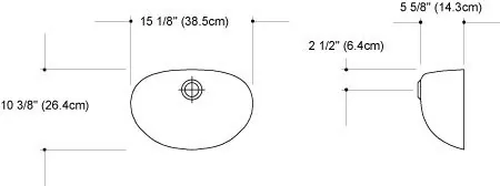 17" Flush Oval Bowl Style